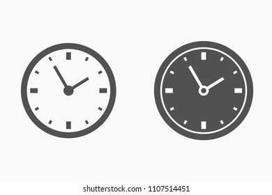 Vector time clock icon. Alarm, timer, watch, etc.