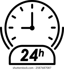 Vector Time Clock Icon Set