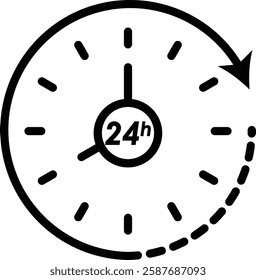 Vector Time Clock Icon Set