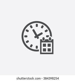 Vector time date Icon