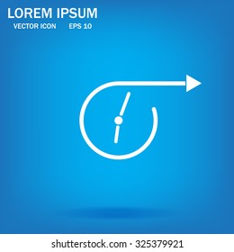 Vector time icon.