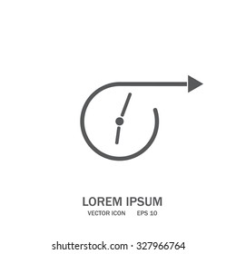 Vector time icon.