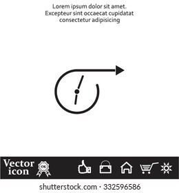 Vector time icon.