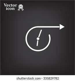 Vector time icon.