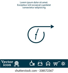 Vector time icon.