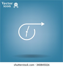 Vector time icon.