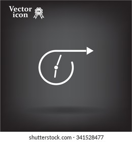 Vector time icon.