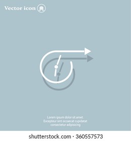 Vector time icon.