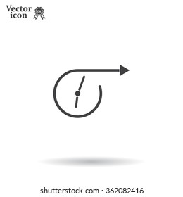 Vector time icon.