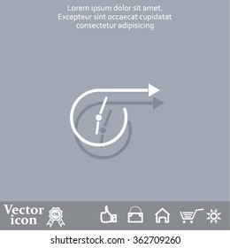 Vector time icon.