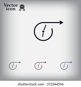 Vector time icon.