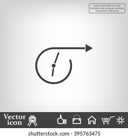 Vector time icon.