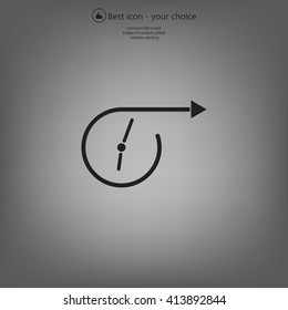 Vector time icon.
