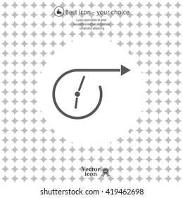 Vector time icon.