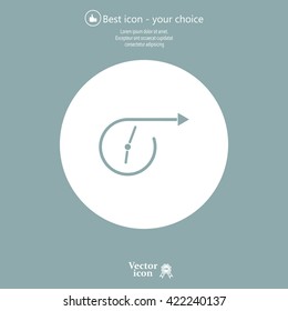 Vector time icon.