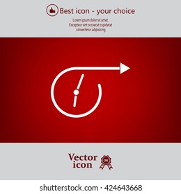 Vector time icon.