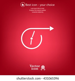 Vector time icon.