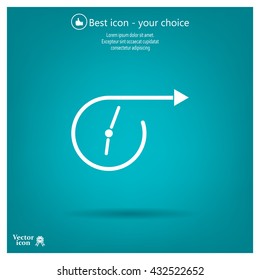 Vector time icon.