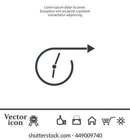 Vector time icon.