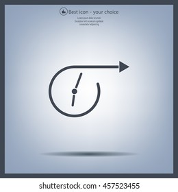 Vector time icon.