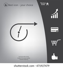 Vector time icon.