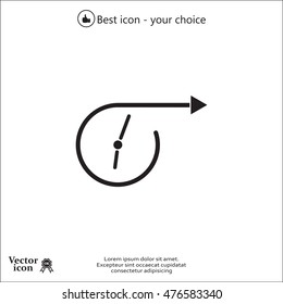 Vector time icon.
