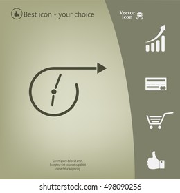 Vector time icon.