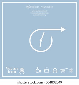 Vector time icon.
