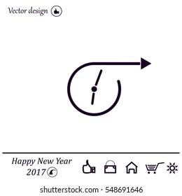 Vector time icon.