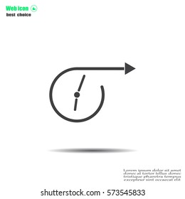 Vector time icon.
