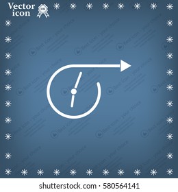 Vector time icon.