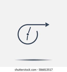 Vector time icon.