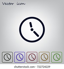 Vector time icon.