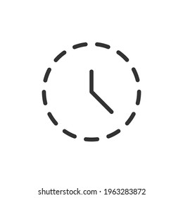 Vector time line icon. Symbol in trendy outline style. Vector illustration isolated on a white background. 