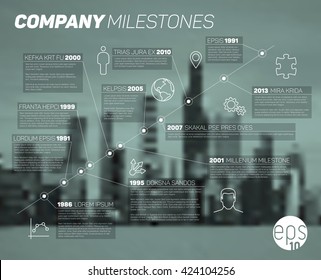 Vector time line Infographic diagonal  report  template. 