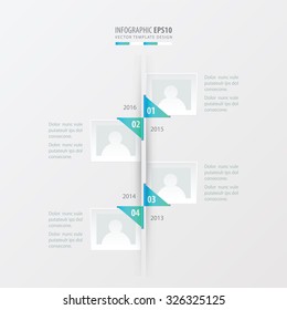 vector timeline   blue gradient color