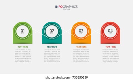 Vector timeline infographic design.Can be used for workflow layout, diagram, annual report, web design. Business concept with 4 step or options.vector illustration