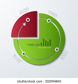 vector timeline infographic element design. Business background. Eps10