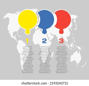 Vector timeline infographic process on 3 parts, options or processes. Template time line for diagram, graph, presentation and chart. Three steps jigsaw info graphic for business, idea, flow concept