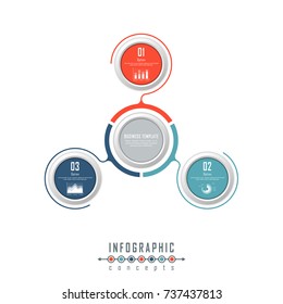 Vector timeline infographics for chart, diagram, web design, presentation, workflow layout