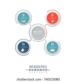 Vector timeline infographics for chart, diagram, web design, presentation, workflow layout