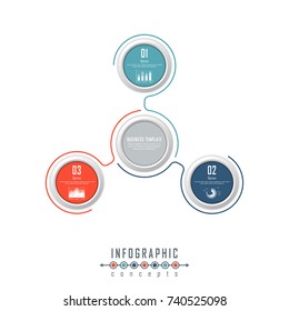 Vector timeline infographics for chart, diagram, web design, presentation, workflow layout