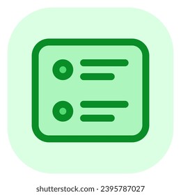 Vector timeline, outline, list icon. Perfect for app and web interfaces, infographics, presentations, marketing, etc.