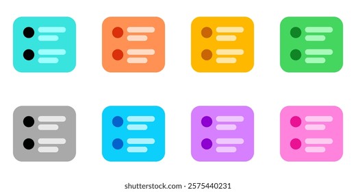 Vector timeline, outline, list icon. Perfect for app and web interfaces, infographics, presentations, marketing, etc.