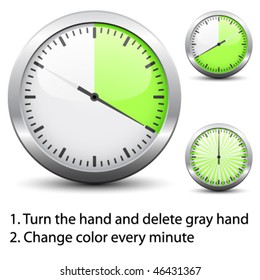 Vector timer - easy change time every one minute