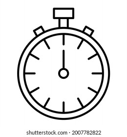 Vector Timer Outline Icon Design
