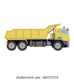 Vector tipper illustration isolated on white background