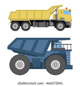 Vector tipper illustration isolated on white background