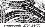 Vector Tire Track Background.Grunge Tire Track.