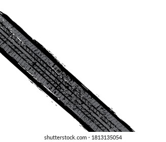 Fondo de la pista de los neumáticos vectores.Pista de neumáticos sucios.
